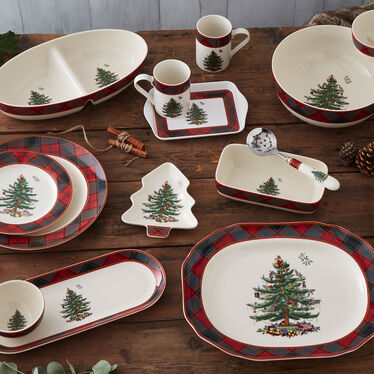 Christmas Tree Tartan Spoon Rest Christmas Tree Tartan Spoon Rest